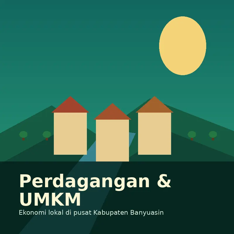 Ilustrasi Pusat Pemerintahan dan UMKM